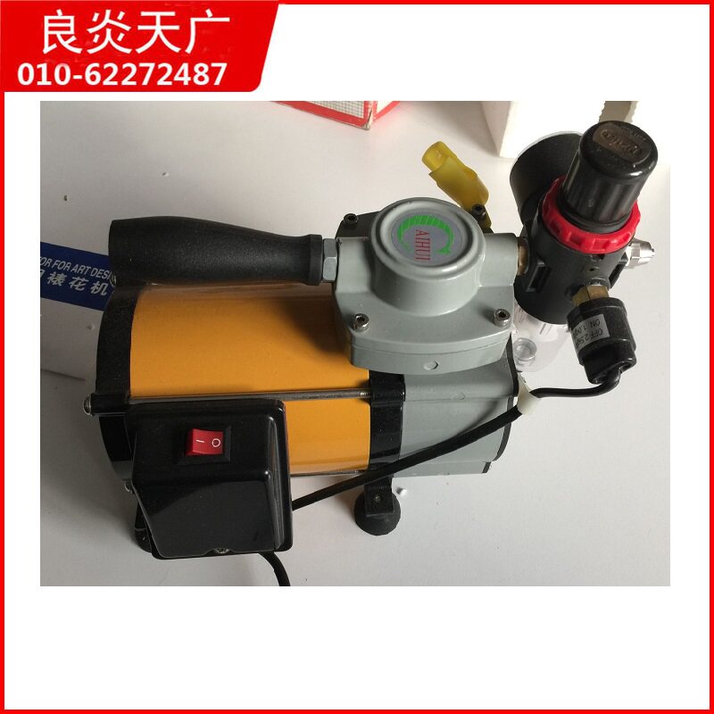 销售温州龙牙 微型低噪音无油小气泵 迷你美工喷绘静音空压机TC18
