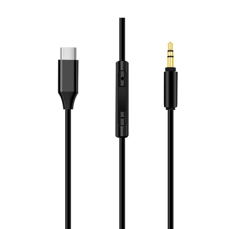 适用华为三星小米TYPE-C转接线3.5mm飞利浦SHP9500 X2HR耳机线