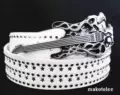 New Rock Guitar White Trendy Studs