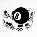 New Black 8 Cool Skull