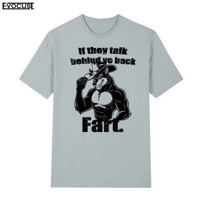 狼人If they talk behind yo back fart wolf趣味英文短袖T恤男女