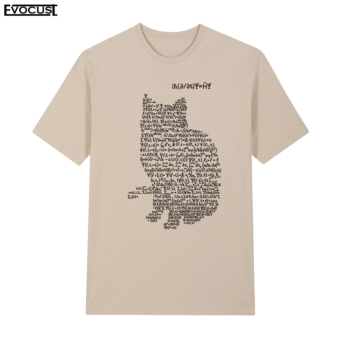 极客Geek薛定谔的猫公式搞笑恶搞短袖T恤男女理工物理字母英文