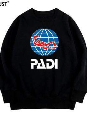 怒海潜将scuba diving气瓶深潜水员diver极限运动男女圆领卫衣