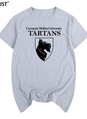 CARNEGIE-MELLON卡内基梅隆大学猎狐梗宠物吉祥物短袖T恤男女