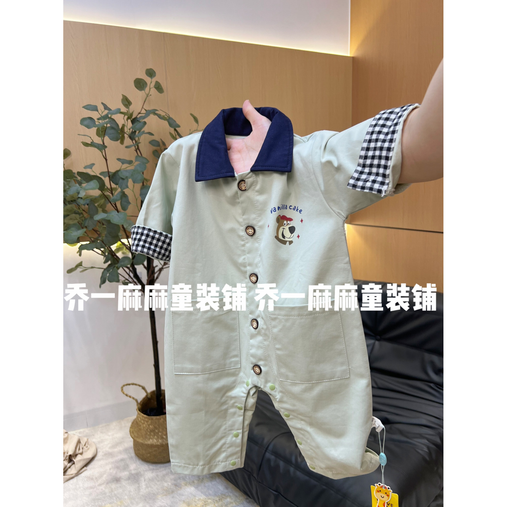 秋季新款婴儿连体衣长袖哈衣纯棉