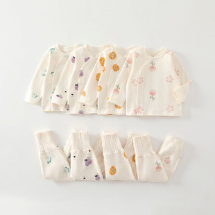 【春秋冬100棉】婴儿衣服a类服装宝宝分体衣服套装儿童纯棉