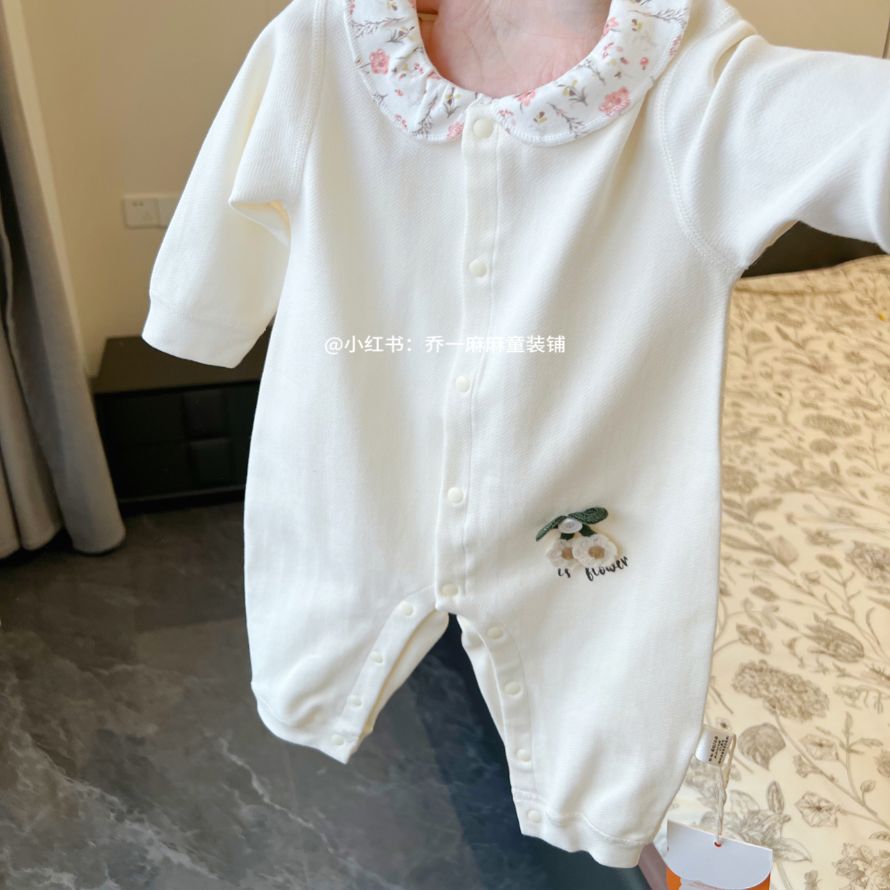 【春秋冬打底95棉5氨纶】婴儿衣服舒绒棉女宝宝哈衣长袖外出服装