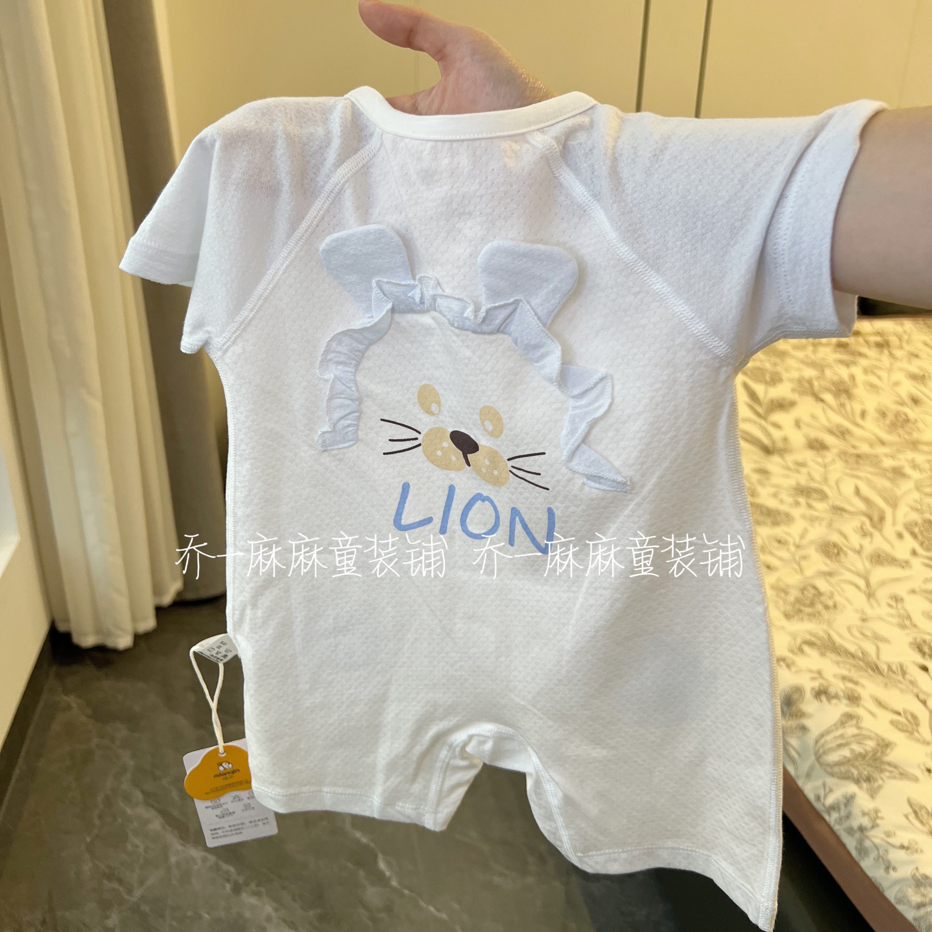 25夏季短袖婴儿衣服薄款连体衣空