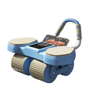 健腹轮自动回弹练腹肌器瘦肚子2026新款四轮神卷腹轮运动健身器材