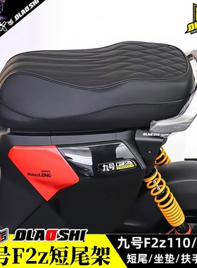 适用九号F2z110MAX隐形短尾架改装一体坐垫欧老师后尾架靠背配件