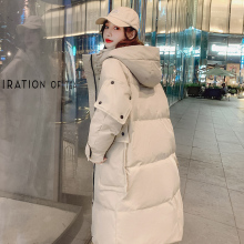 潮 厚棉袄2022年新款 oversize面包服羽绒棉衣棉服女冬季 外套中长款