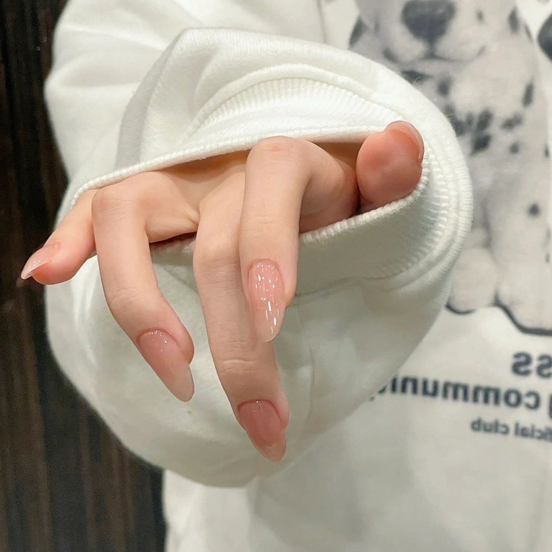 【yoyo】嬛嬛甘露寺手工指甲贴片裸色穿戴甲片成品温柔美甲可拆卸