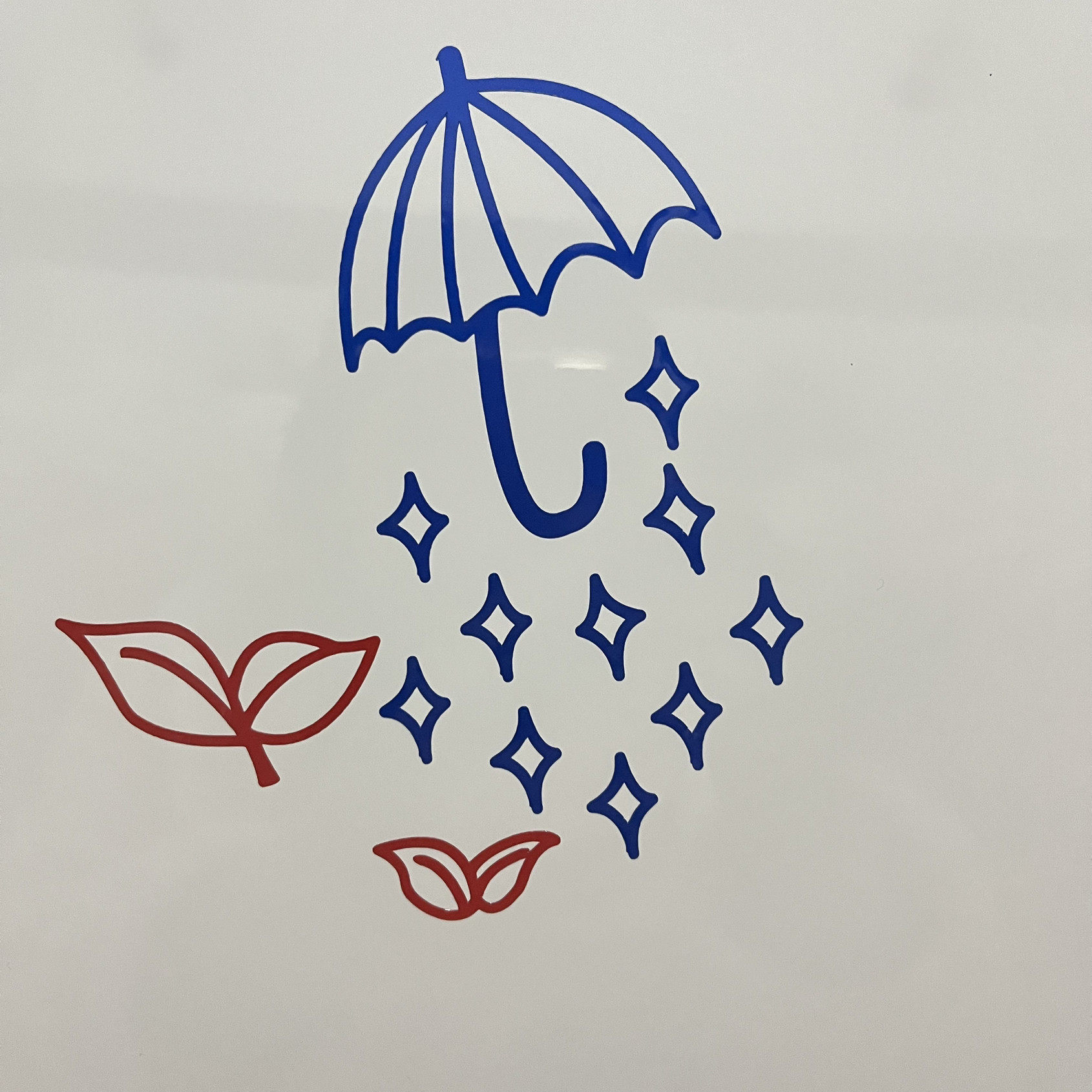 世麟车贴装饰反光贴纸油箱普普手绘雨伞小星河小普洱云熠久久车贴