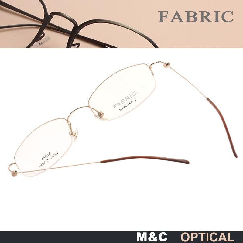 FABRIC纤 超轻盈合金材质眼镜框精致轻巧型女款半框近视眼镜架452
