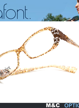 拉芳特 前卫华丽风格眼镜框板材全框近视眼镜架 DYNASTIE