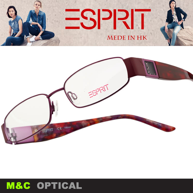 思捷ESPRIT埃斯普利特时尚商务休闲男女款全框近视眼镜架 ET14111