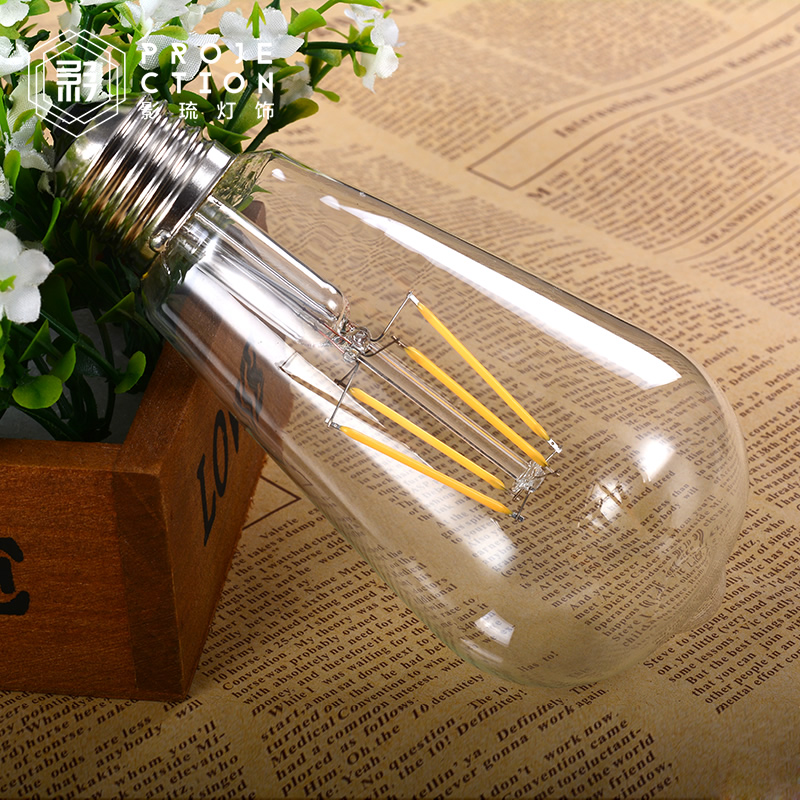 爱迪生led灯泡e27大螺口4w节能省电复古4瓦奶嘴t30温馨装饰光源