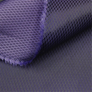 提花面料防静电人丝里布服装里料西装里衬紫色黑色热卖菱形格