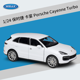 WELLY威利1:24保时捷 卡宴Cayenne Turbo越野车仿真合金车模礼品