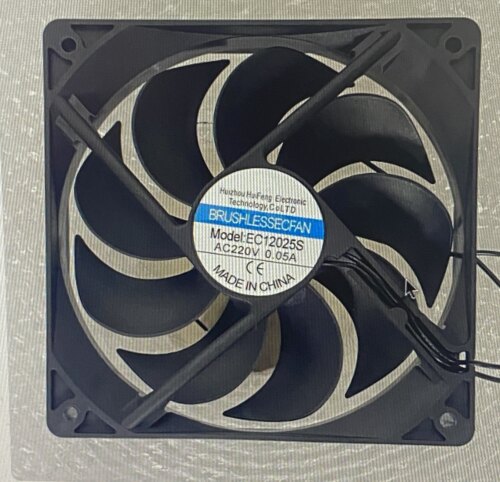 AA全新风机EC12025S 12CM AC220V 0.05A机柜散热风扇机柜冰箱冰柜