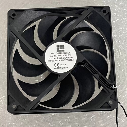 CC12025S2ML 原装AC220V 5W 0.03A 风冷冰箱 冻机柜专用 散热风扇