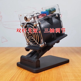 涡轮增压暴力 大风量可调支架风扇 三洋6cm服务器暴力风扇改装 带