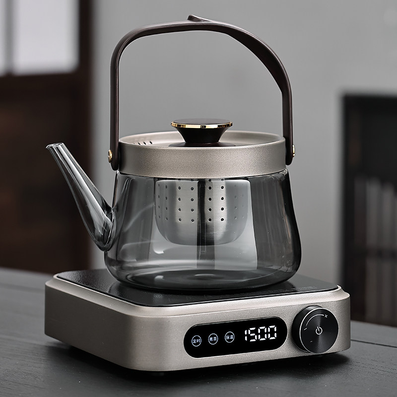新款铝合金电陶炉提梁煮茶炉烧水壶保温耐热玻璃煮茶壶器养生家用,餐饮具,煮茶炉,淘宝优惠券,粉丝福利购,淘宝优惠卷