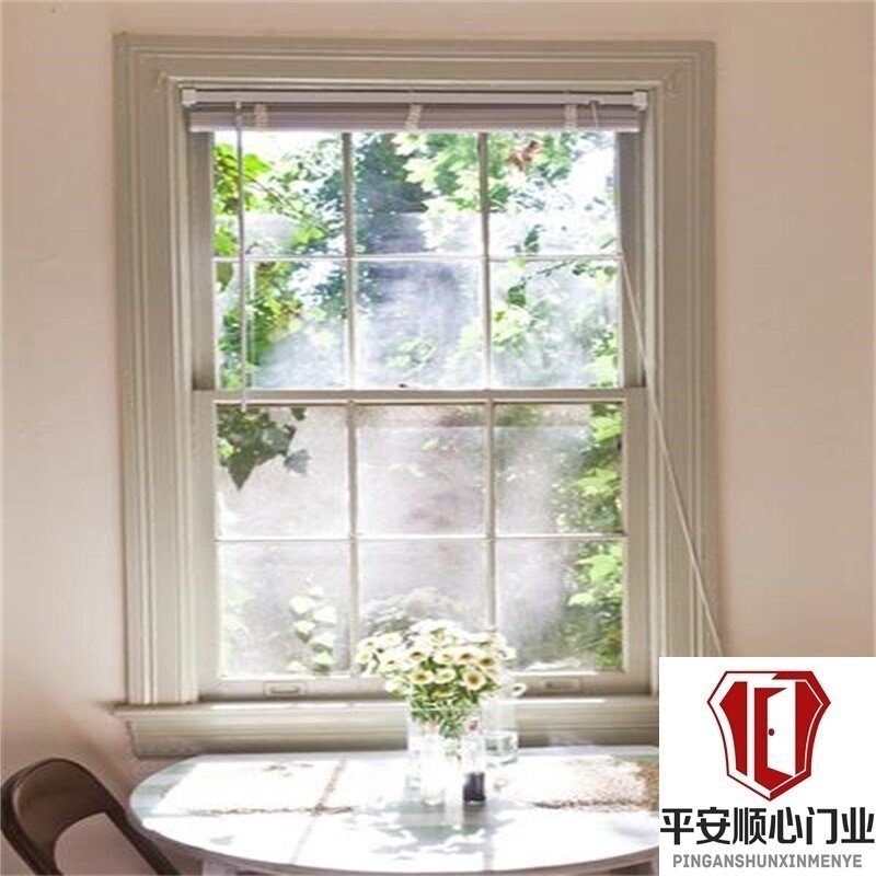 新款地中海方户格子窗田园风格实木窗弧形窗现代简约门窗钢化玻璃