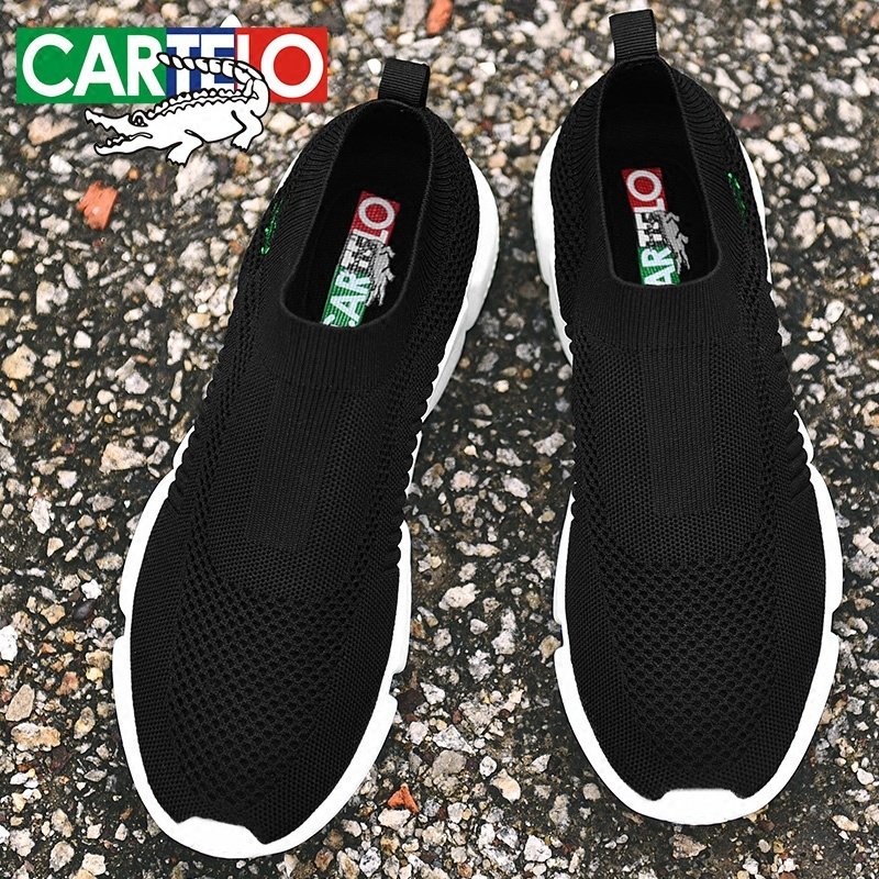 男鞋夏季一脚蹬飞织运动鞋男休闲布鞋春秋百搭透气薄款懒人袜子鞋|ruв категории Мужская обувь, холст обувь - от Buy2taobao.com для оказания профессиональной услуги покупки агента Taobao