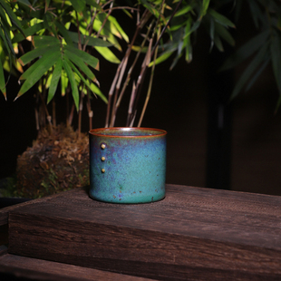 任晓飞三星杯 神垕钧瓷非遗手工茶杯炭烧茶器茶具主人杯礼盒装