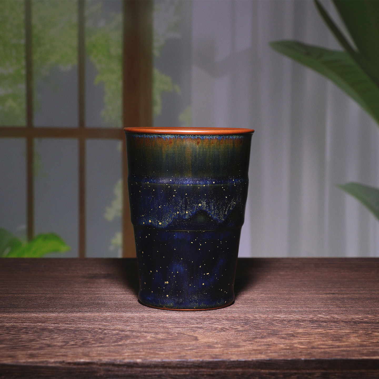 任晓飞可乐杯 萤火虫钧瓷炭烧手工原矿茶杯中式风礼盒装大容量