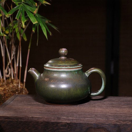 白露伟容天壶 神垕钧瓷炉钧釉茶壶原矿中式茶器陶瓷泡茶壶礼盒装