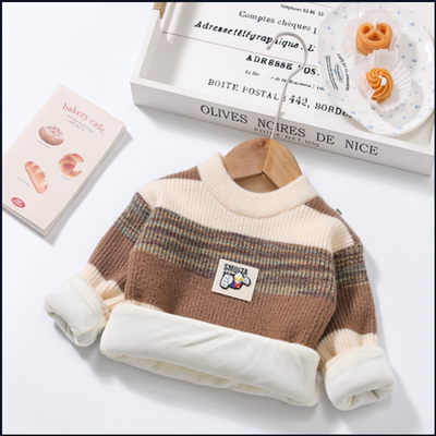 男童毛衣秋冬款2025新款儿童冬季半高领打底衫加厚男孩针织衫上衣