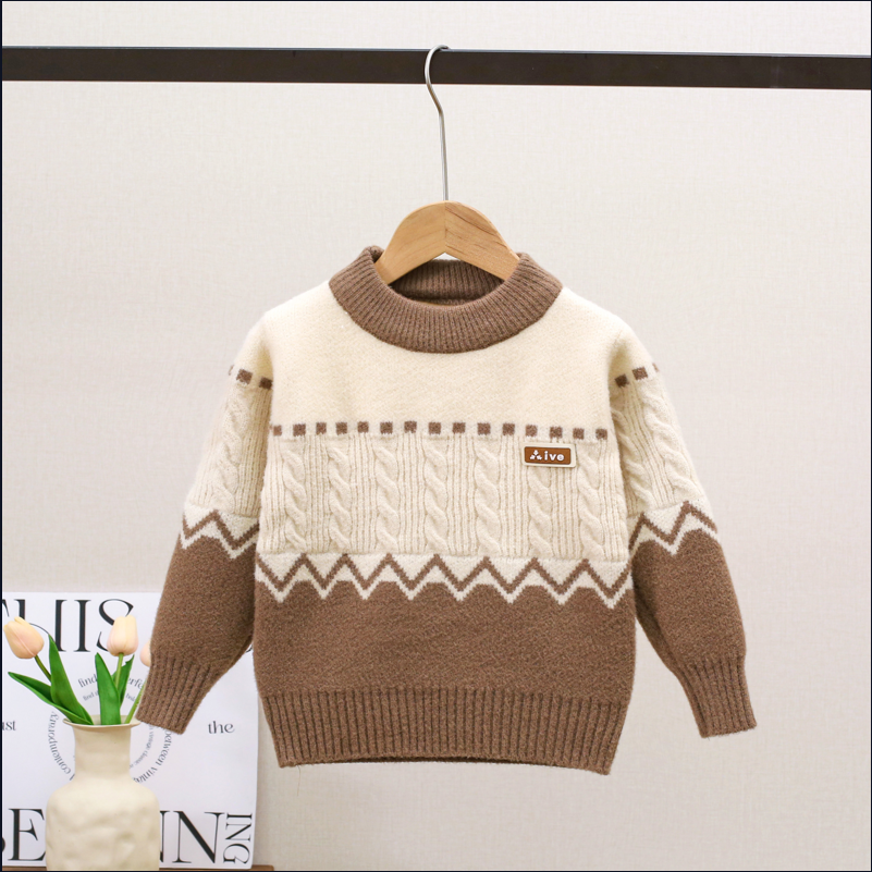 童装男童毛衣秋冬装新款中大童儿童男洋气加厚针织衫儿童套头线衣,童装/婴儿装/亲子装,毛衣/针织衫,淘宝优惠券,粉丝福利购,淘宝优惠卷