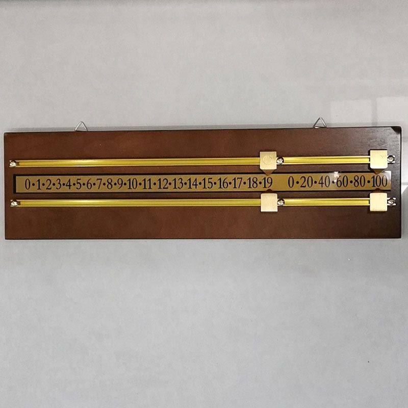 台球计分器计分板记分牌高密度板台球积分器2轨长方形台球计分板