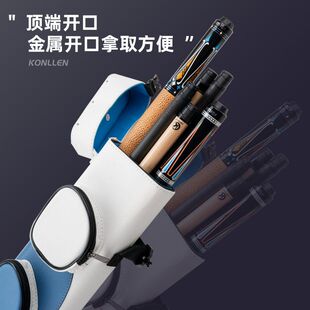 KONLLEN万世康伦台球杆桶6孔九球杆桶1/2台球杆包杆筒杆桶杆袋2*4