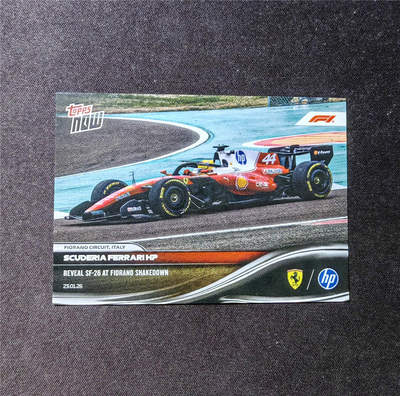 F1赛车手卡法拉利汉密尔顿Topps Now纪念2026意大利试车发布新车
