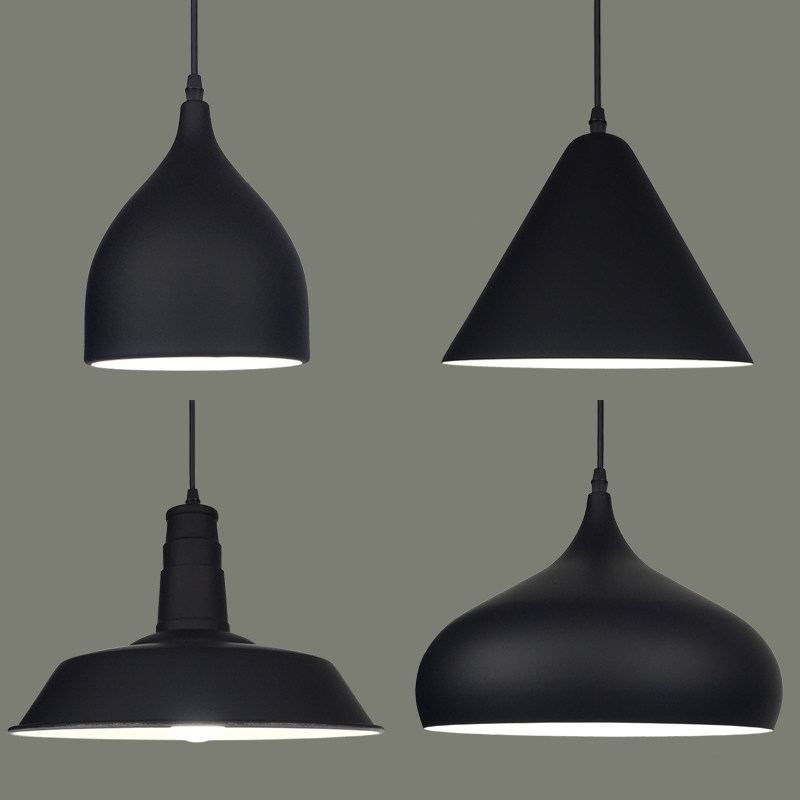 简约现代复古工业风网咖餐厅黑色磨砂咖啡厅吧台单头个性锅盖吊灯|ruв категории награду материалов, огни освещения, 吊灯(新增), 客厅吊灯 - от Buy2taobao.com для оказания профессиональной услуги покупки агента Taobao