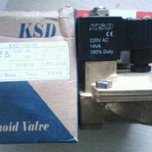 台湾KSD高商JB25/JB40/JB50水用铜电磁阀 KSD常闭丝口铜电磁阀