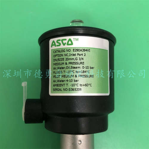 角座阀E290A394VI美国ASCO全新原装正品假一罚十气动阀现货