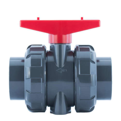 供应Q21F-10S手柄UPVCPVC塑料双由令活接球阀PVC-U耐腐蚀塑料球阀