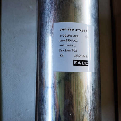 EACO SMP-850-3X12-FS 三相AC滤波电容SMP 850Vac 3*12UF±10%薄