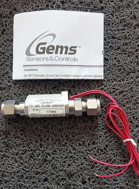 美国GEMS SENSORS\t流量开关177594全新原装液位传感器/位移传感