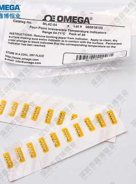 ML4C-54-30 TSDC-9018-16 TL-10-390-10奥米佳测温纸
