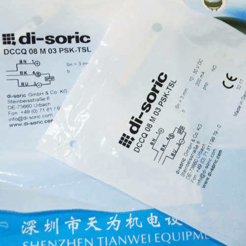 【德硕瑞代理】德国di-soric电感式接近开关DCQZ 08 M 1.5 PSLK