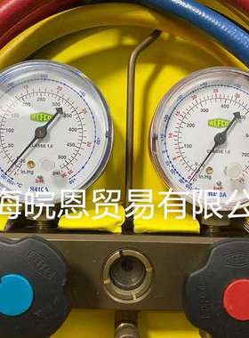 原装瑞士REFCO威科空调加氟表 冷媒氟利昂雪种测压双头复合压力表