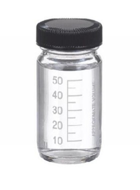 无色透明刻度瓶 250mL 惠顿/wheaton 聚乙烯盖垫 W216985