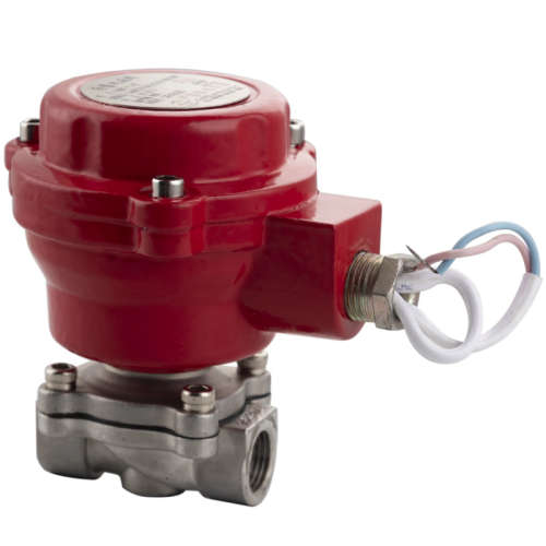 隔爆电磁阀 防爆雨淋阀FA2W 电动阀 常闭DC24V 消防组件 配件IP66