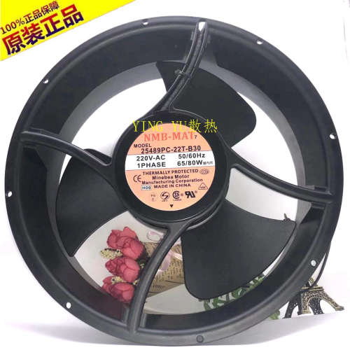 全新进口NMB-MAT 25489PC-22T-B30轴流 风机 220V变频器散热风扇