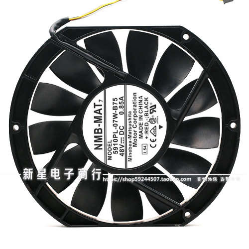 原装日本NMB 5910PL-07W-B75 17025 48V 0.85A 超薄工业机柜风扇